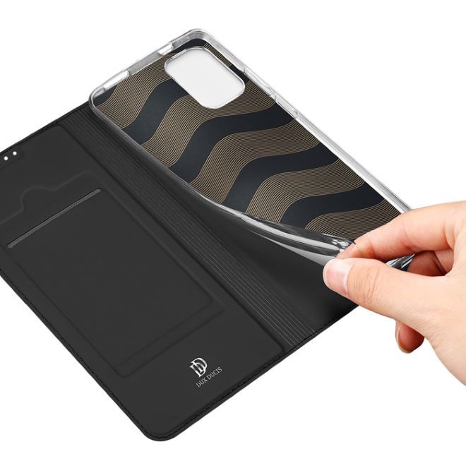 Dux Ducis - Xiaomi Poco M5s 4G / Redmi Note 10 4G / Redmi Note 10S 4G Hülle  - Handy Bookcover - Skin Pro Series - schwarz