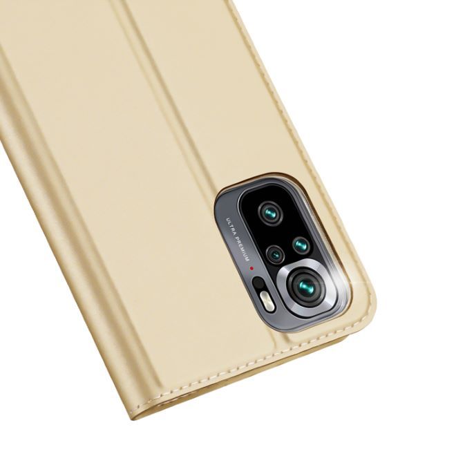 Dux Ducis - Xiaomi Poco M5s 4G / Redmi Note 10 4G / Redmi Note 10S 4G Hülle  - Handy Bookcover - Skin Pro Series - gold