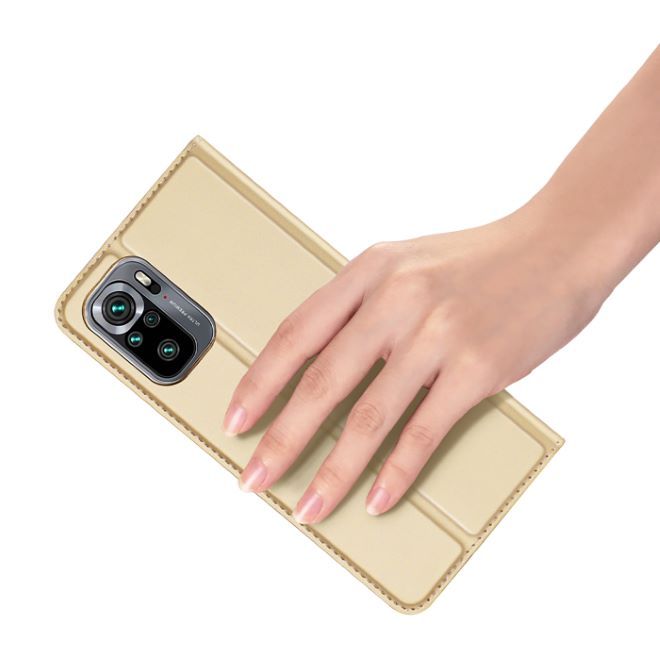 Dux Ducis - Xiaomi Poco M5s 4G / Redmi Note 10 4G / Redmi Note 10S 4G Hülle  - Handy Bookcover - Skin Pro Series - gold