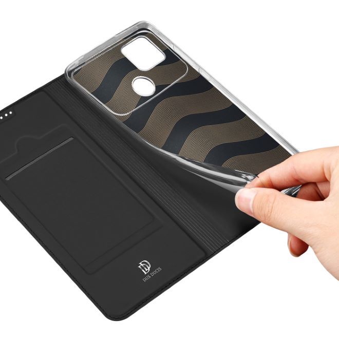 Dux Ducis - Xiaomi Poco C40 Hülle  - Handy Bookcover - Skin Pro Series - schwarz