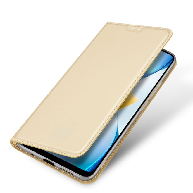 Dux Ducis - Xiaomi Poco C40 Hülle  - Handy Bookcover - Skin Pro Series - gold