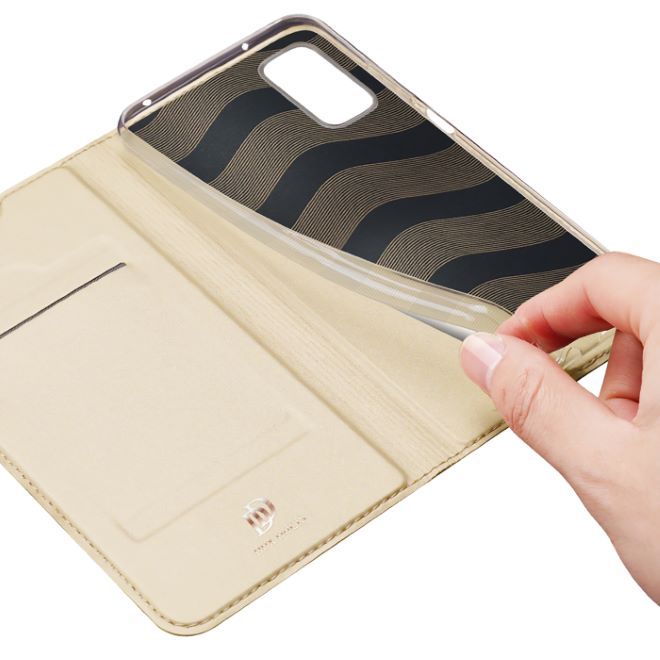 Dux Ducis - Xiaomi Poco M4 5G Hülle  - Handy Bookcover - Skin Pro Series - gold