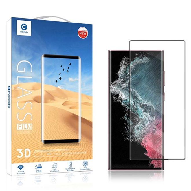 Samsung Galaxy S23 Ultra Panzerglas 3D Full Cover - Full Glue Displayschutz (0.33 mm) - schwarz