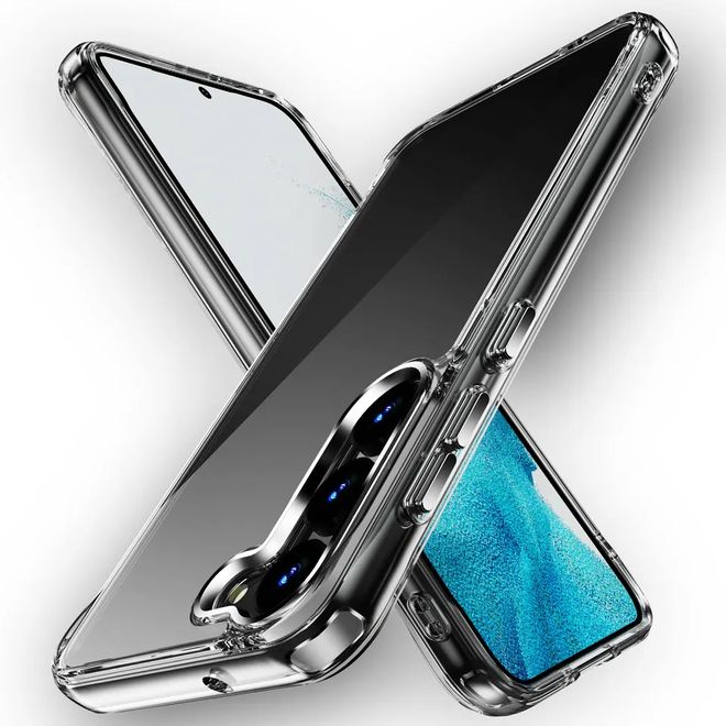 Samsung Galaxy S23+ Hülle (PC / TPU Case) - Polycarbonat Rückseite + TPU Ränder - transparent