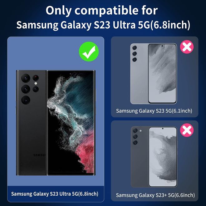 Samsung Galaxy S23 Ultra Hülle (PC / TPU Case) - Polycarbonat Rückseite + TPU Ränder - transparent