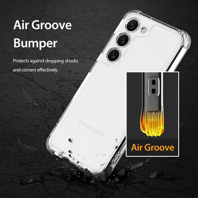 Araree - Samsung Galaxy S23 Ultra Hülle - Case aus TPU Plastik - Anti-Slip Grip - Flexield Series - Made in Korea - schwarz