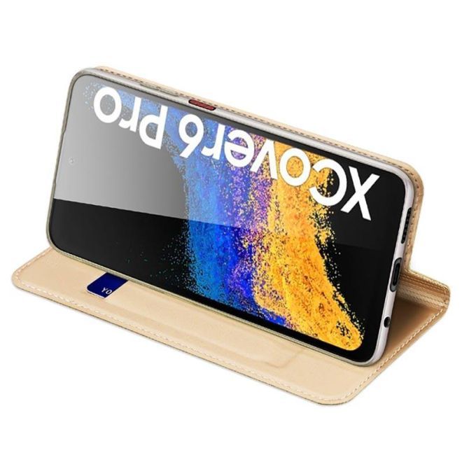 Dux Ducis - Samsung Galaxy Xcover6 Pro Hülle  - Handy Bookcover - Skin Pro Series - gold