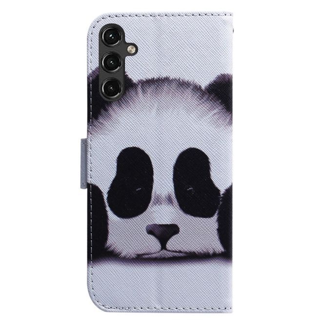 Samsung Galaxy A14 5G / 4G Handy Hülle - Leder Bookcover Image Series - Panda