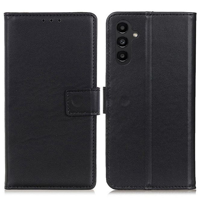 Samsung Galaxy A14 5G / 4G Handy Hülle - Classic II Leder Bookcover Series - schwarz