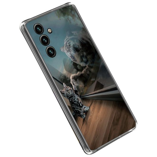 Samsung Galaxy A14 5G / 4G Handyhülle - Softcase Image TPU Series - Katze und Spiegel