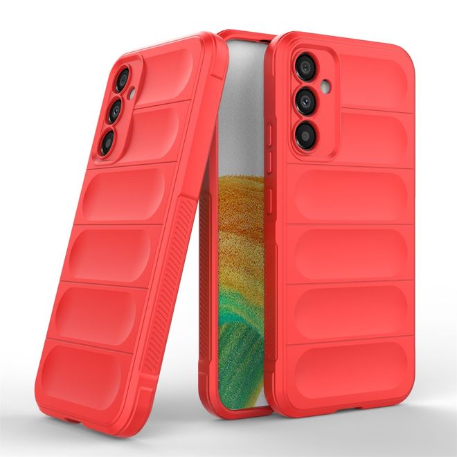 Samsung Galaxy A34 5G Hülle - Softcase TPU Rugged Series - rot