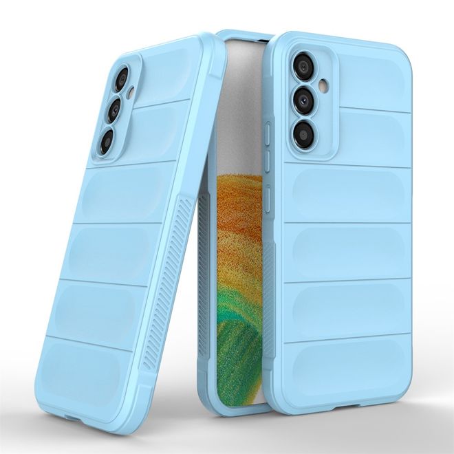 Samsung Galaxy A34 5G Hülle - Softcase TPU Rugged Series - hellblau