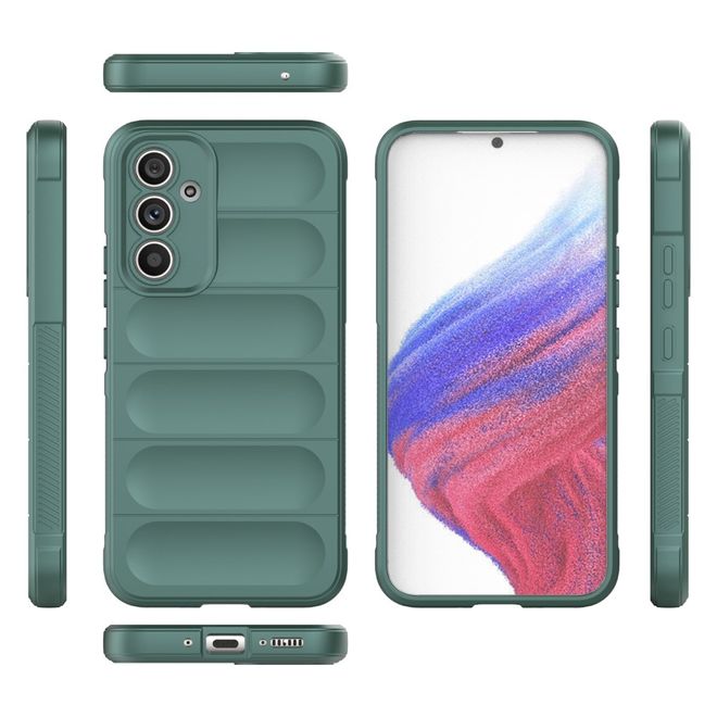 Samsung Galaxy A54 5G Hülle - Softcase TPU Rugged Series - grün