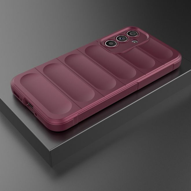 Samsung Galaxy A54 5G Hülle - Softcase TPU Rugged Series - weinrot