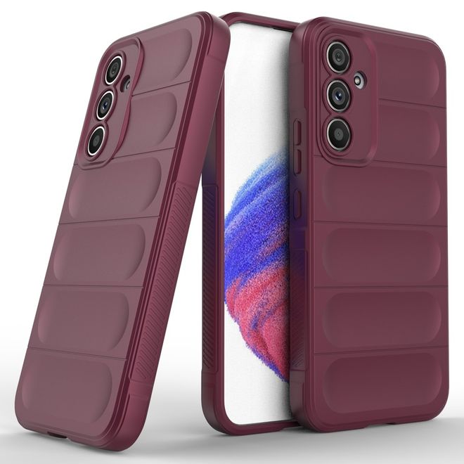 Samsung Galaxy A54 5G Hülle - Softcase TPU Rugged Series - weinrot