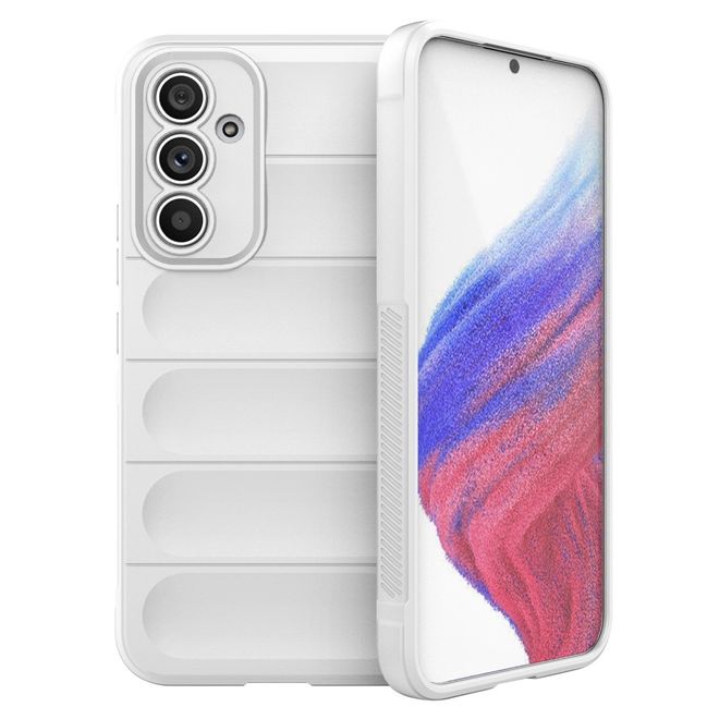 Samsung Galaxy A54 5G Hülle - Softcase TPU Rugged Series - weiss