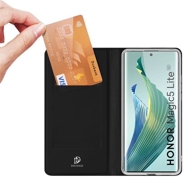 Dux Ducis - Honor Magic5 Lite / Honor X9a / Honor X40 Hülle  - Handy Bookcover - Skin Pro Series - schwarz