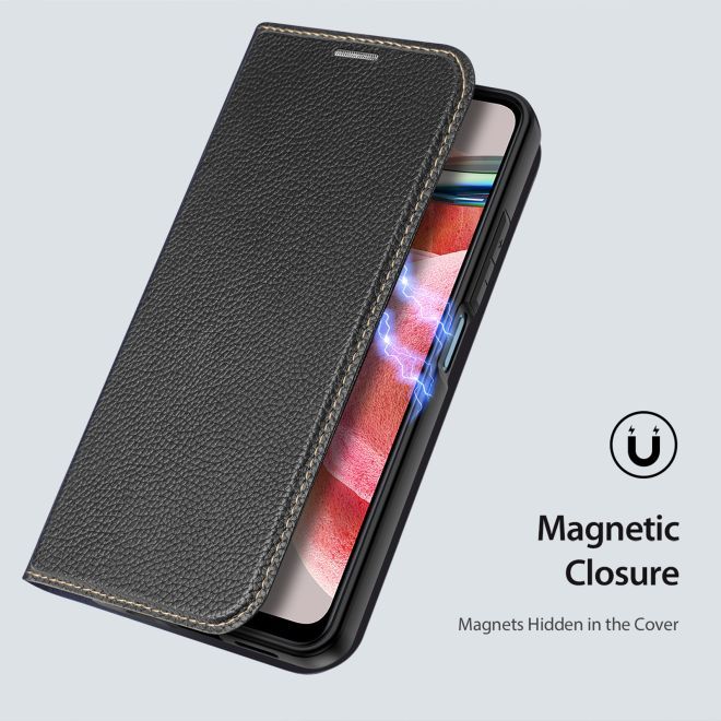 Dux Ducis - Xiaomi Redmi Note 12 4G Hülle - Handy Bookcover - Skin X2 Series - schwarz