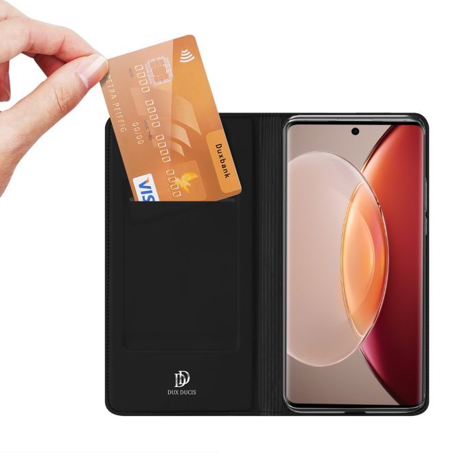 Dux Ducis - vivo X90 Pro Hülle - Handy Bookcover - Skin Pro Series - schwarz