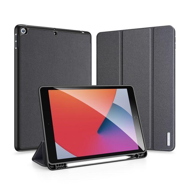 Dux Ducis - iPad 10.2 (2021 / 2020 / 2019) Hülle - Apple Pencil Schutzfach - Domo Series - schwarz