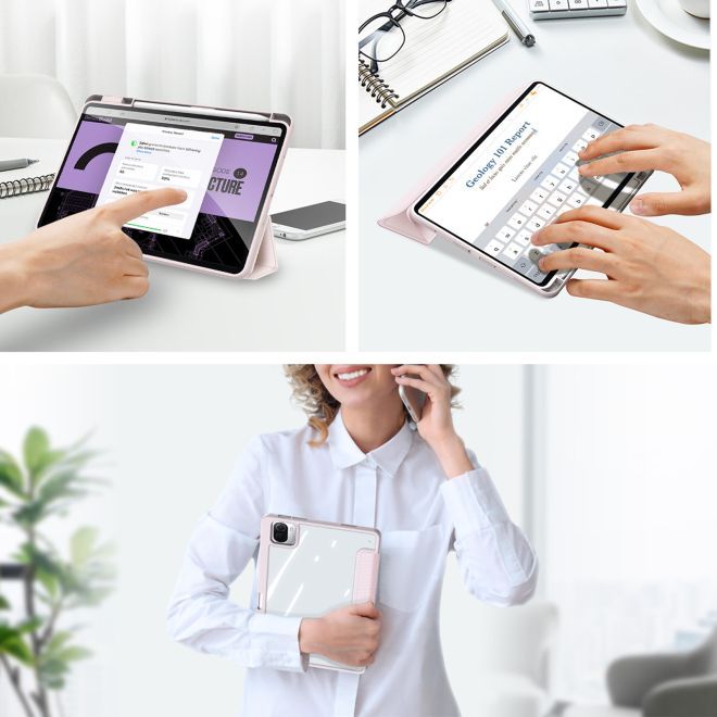 Dux Ducis - Xiaomi Pad 6 / 6 Pro Hülle - Leder Bookcover - Toby Series - pink