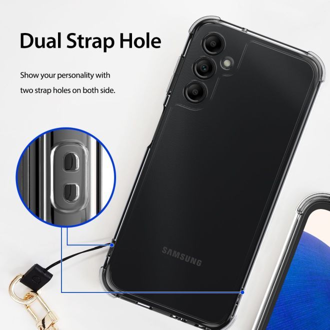 Araree - Samsung Galaxy A14 5G / 4G Hülle - Case aus TPU Plastik - Anti-Slip Grip - Flexield Series - Made in Korea - schwarz