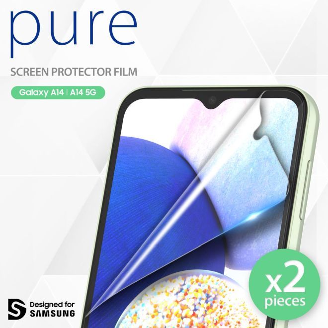 Araree - Samsung Galaxy A14 5G / 4G Schutzfilm aus Pet (2 Stück) - Pure Film Series - transparent