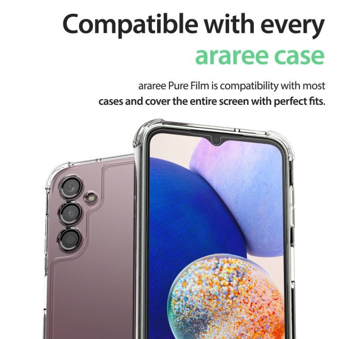 Araree - Samsung Galaxy A14 5G / 4G Schutzfilm aus Pet (2 Stück) - Pure Film Series - transparent