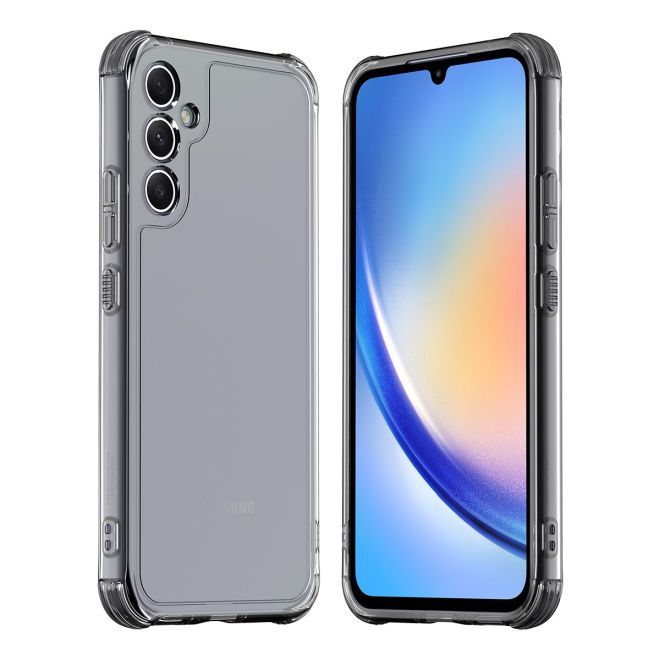 Araree - Samsung Galaxy A34 5G Hülle - Case aus TPU Plastik - Anti-Slip Grip - Flexield Series - Made in Korea - schwarz
