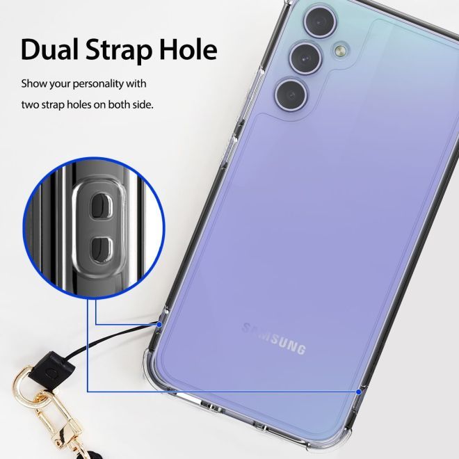 Araree - Samsung Galaxy A34 5G Hülle - Case aus TPU Plastik - Anti-Slip Grip - Flexield Series - Made in Korea - schwarz