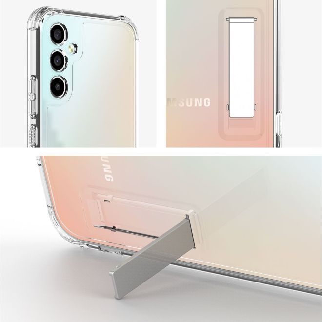 Araree - Samsung Galaxy A34 5G Hülle - Case aus TPU Plastik mit Kickstand - Flexield S Series - Made in Korea - transparent