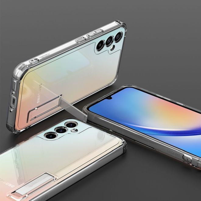 Araree - Samsung Galaxy A34 5G Hülle - Case aus TPU Plastik mit Kickstand - Flexield S Series - Made in Korea - transparent