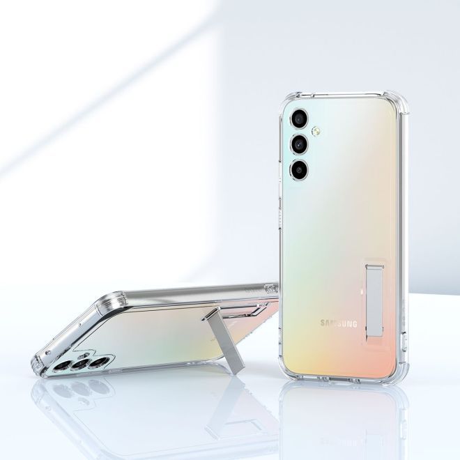 Araree - Samsung Galaxy A34 5G Hülle - Case aus TPU Plastik mit Kickstand - Flexield S Series - Made in Korea - transparent