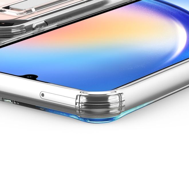 Araree - Samsung Galaxy A34 5G Hülle - Case aus TPU Plastik mit Kickstand - Flexield S Series - Made in Korea - transparent