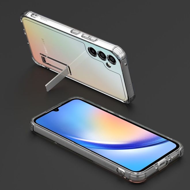 Araree - Samsung Galaxy A34 5G Hülle - Case aus TPU Plastik mit Kickstand - Flexield S Series - Made in Korea - transparent