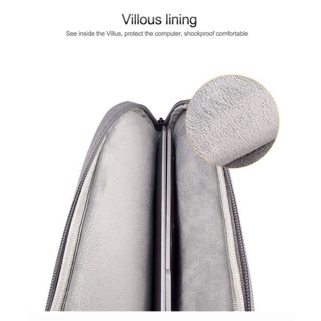 Notebook Tasche bis 13.3 Zoll - Schutzhülle Sleeve - wasserabweisendes Material - Work Series - grau