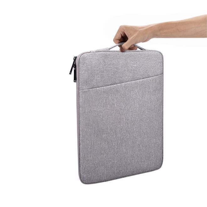 Notebook Tasche bis 15.4 Zoll - Schutzhülle Sleeve - wasserabweisendes Material - Work Series - grau