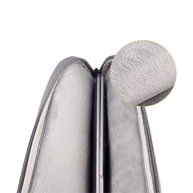 Notebook Tasche bis 15.4 Zoll - Schutzhülle Sleeve - wasserabweisendes Material - Work Series - grau