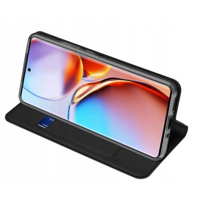 Dux Ducis - Motorola Edge 40 Pro Hülle - Handy Bookcover - Skin Pro Series - schwarz