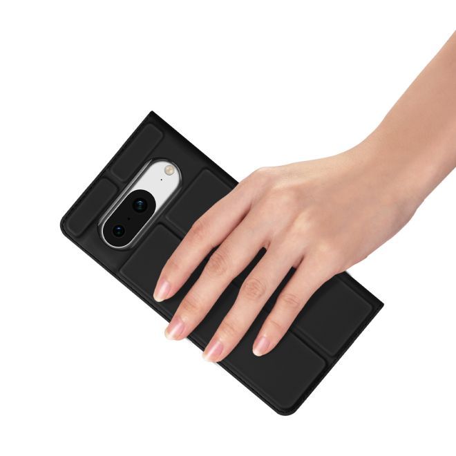 Dux Ducis - Google Pixel 8 Hülle - Handy Bookcover - Skin Pro Series - schwarz