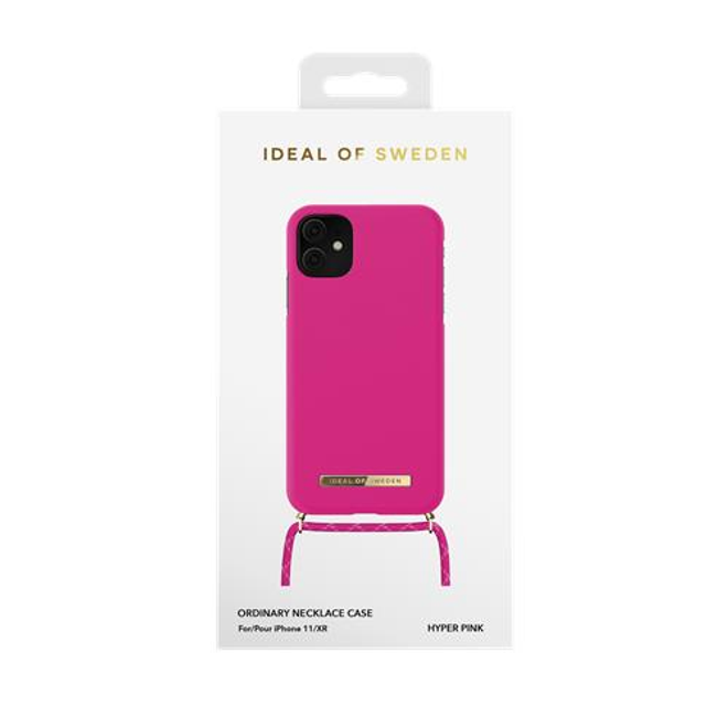 iDeal of Sweden - iPhone 11 / XR Hülle - Necklace Cover - Hyper Pink