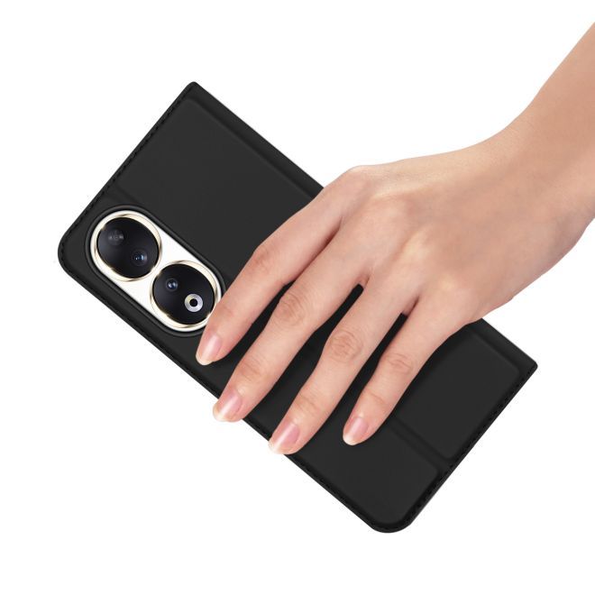 Dux Ducis - Honor 90 Pro Hülle - Handy Bookcover - Skin Pro Series - schwarz