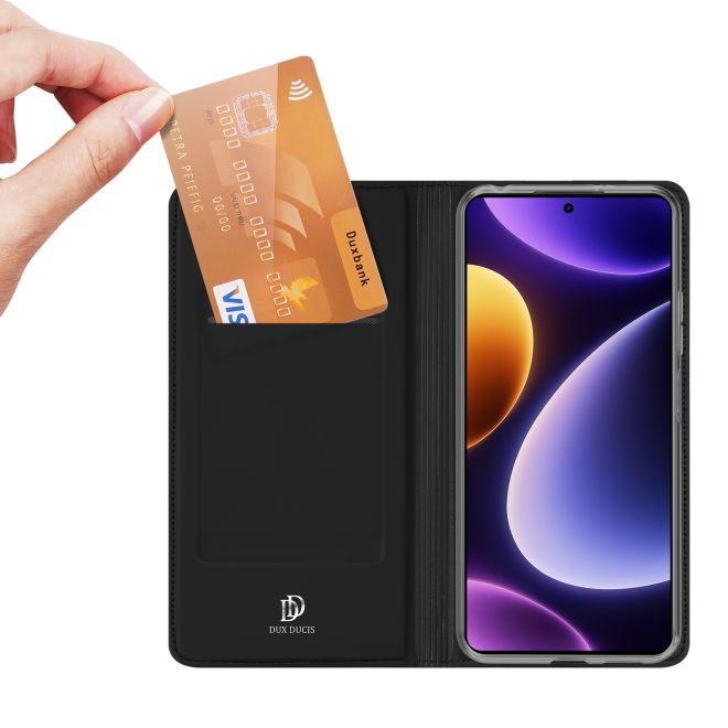 Dux Ducis - Xiaomi Poco F5 Hülle - Handy Bookcover - Skin Pro Series - schwarz