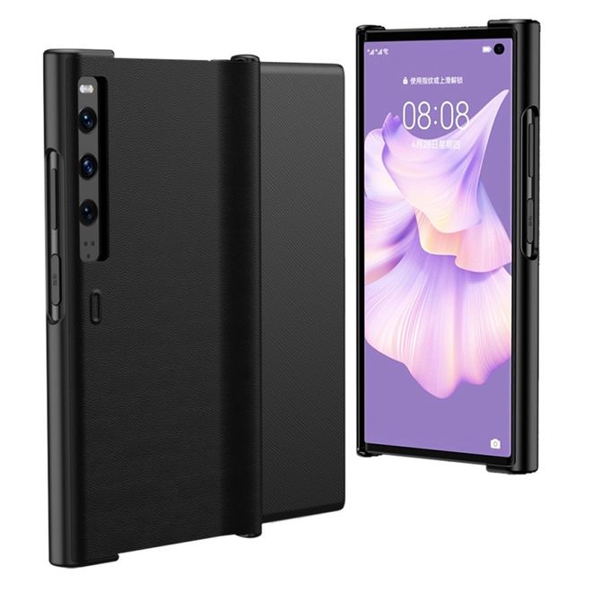 Huawei Mate Xs 2 Hülle - Leder Backcover - Hard Leather Series - schwarz