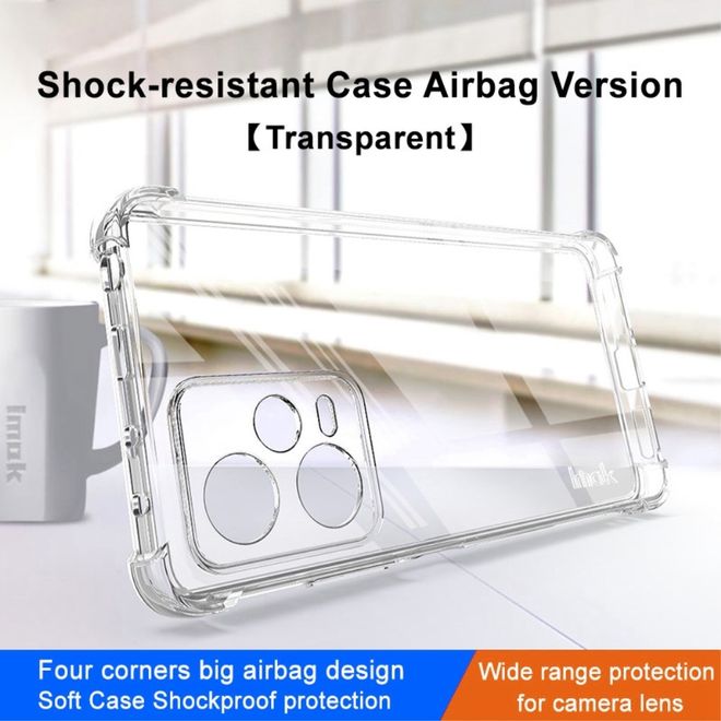 Imak - Xiaomi Redmi Note 12 Pro+ 5G Hülle - Robustes Softcase aus TPU - Air Cushion Fallschutz - Trendy Series - transparent