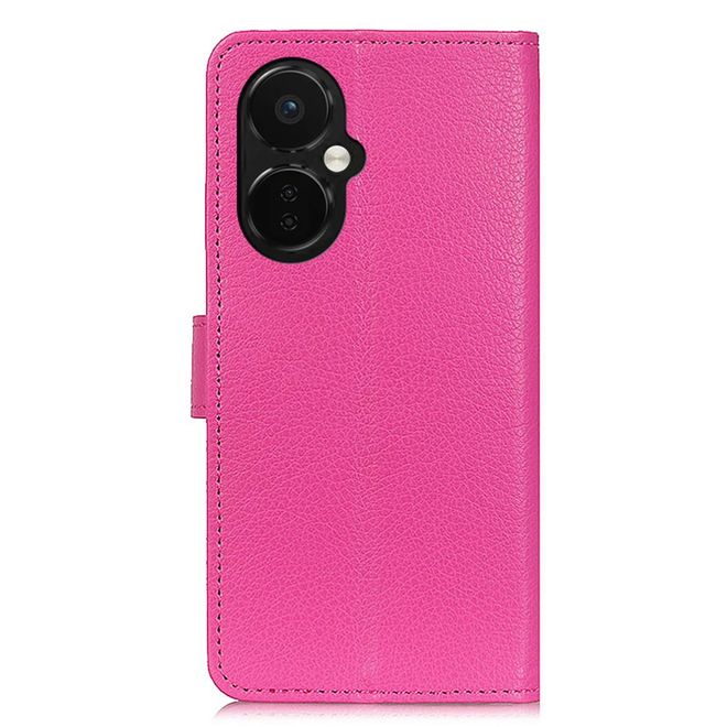 OnePlus Nord CE 3 Lite Handy Hülle - Litchi Leder Bookcover Series - pink