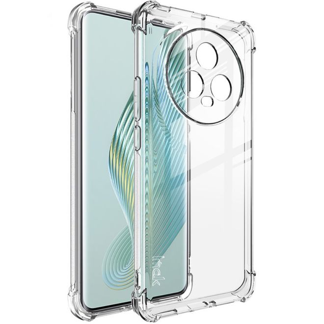 Imak - Honor Magic5 Hülle - Robustes Softcase aus TPU - Air Cushion Fallschutz - Trendy Series - transparent