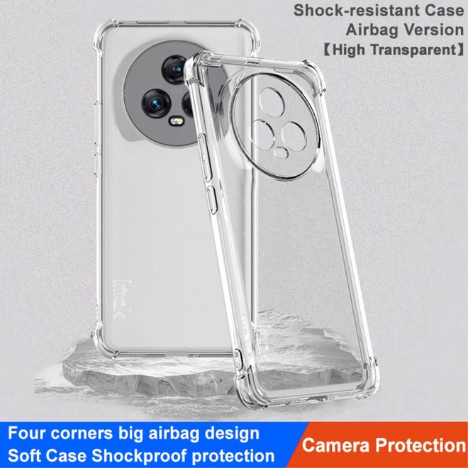 Imak - Honor Magic5 Hülle - Robustes Softcase aus TPU - Air Cushion Fallschutz - Trendy Series - transparent