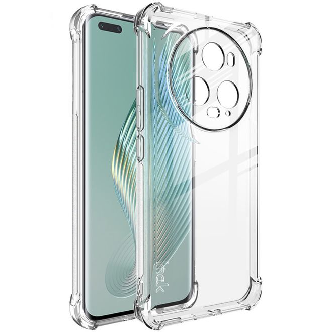 Imak - Honor Magic5 Pro Hülle - Robustes Softcase aus TPU - Air Cushion Fallschutz - Trendy Series - transparent