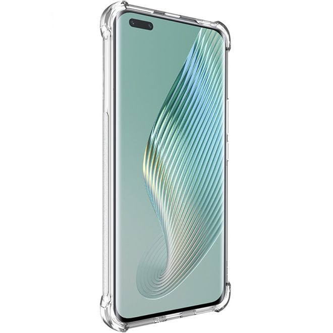 Imak - Honor Magic5 Pro Hülle - Robustes Softcase aus TPU - Air Cushion Fallschutz - Trendy Series - transparent
